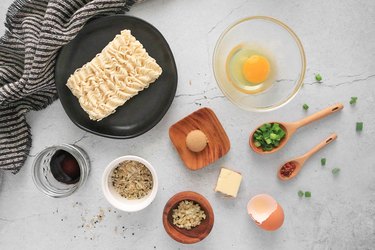 Ingredients for TikTok ramen noodles