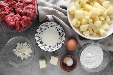Ingredients for copycat Ikea Swedish meatball recipe