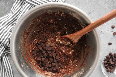Add chocolate chips and mix