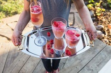 How to Make Raspberry Sorbetto Bellinis (& Mini Mocktails)