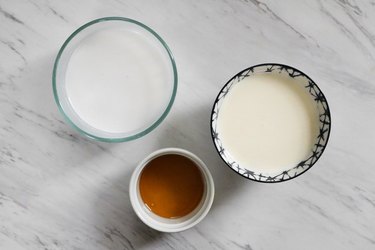 Ingredients for basic coffee creamer