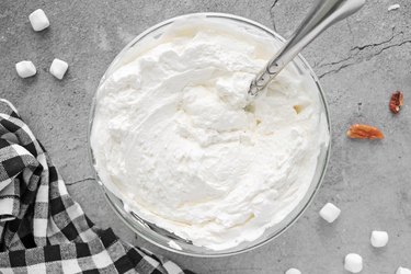 Combine the yogurt and whipped cream