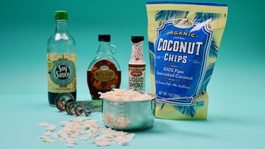 Ingredients for vegan coconut bacon