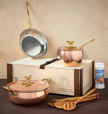 Ruffoni copper cookware gift set