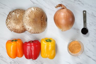 Ingredients for vegan fajitas