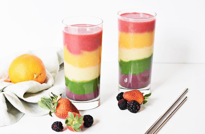 Fruit-Filled Rainbow Smoothie