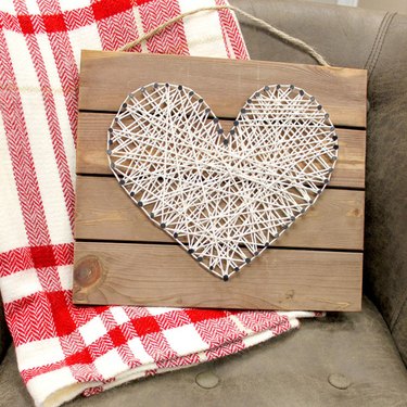 Heart String Art Pallet Sign
