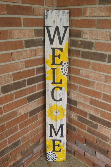 Welcome Sunflower Porch Stencil Kit