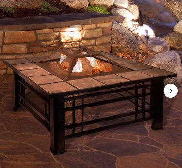 Jamerson 32\'\' W Steel Wood Burning Outdoor Fire Pit Table