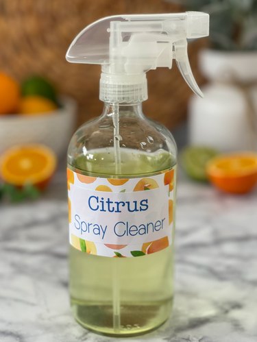 add citrus spray cleaner label